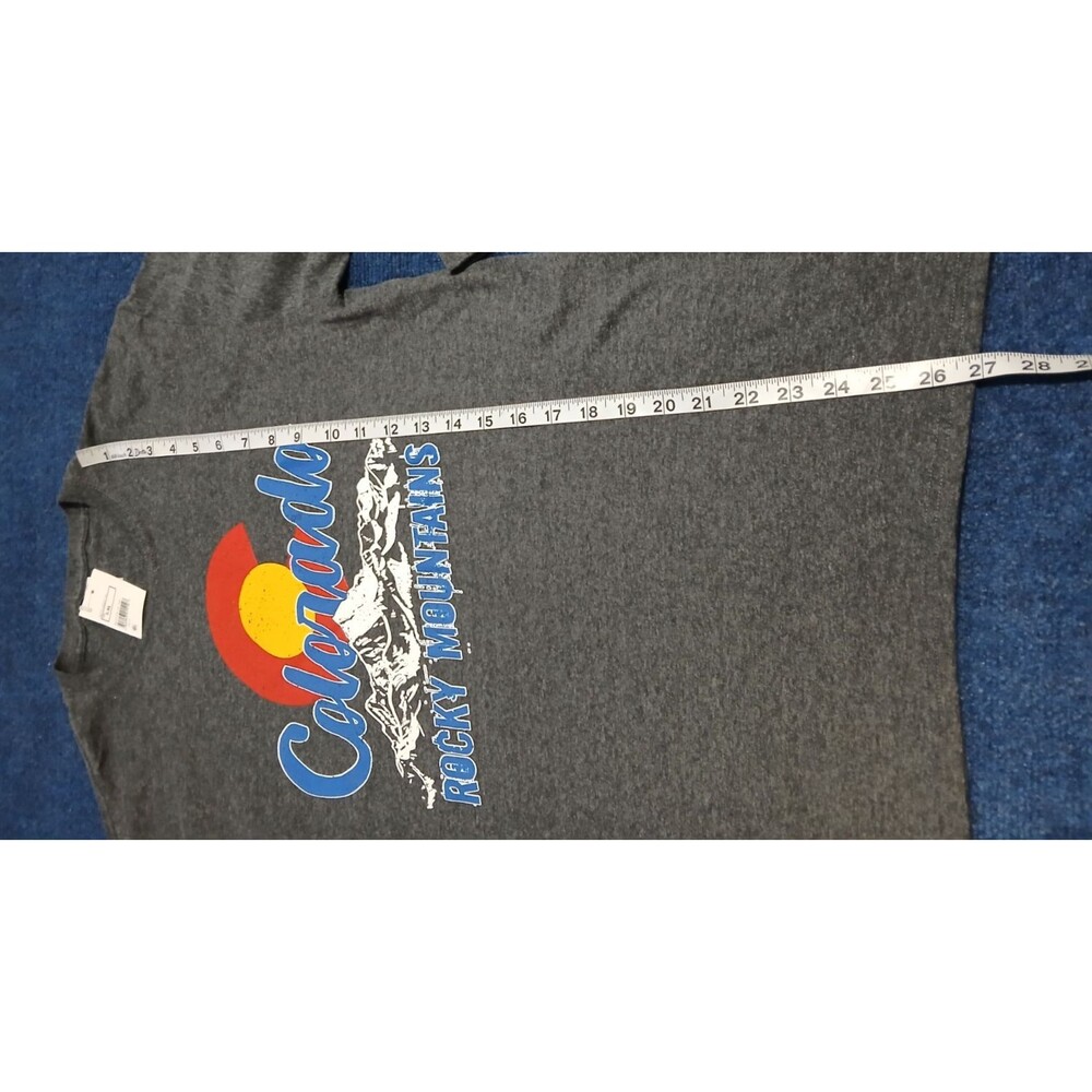 JERZEES   Colorado Rocky Mountains Gray Long Sleeve Shirt  Medium  NWT - Picture 11 of 11